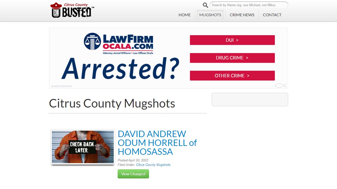 Citrus County Mugshots Archives - citruscountybusted.com