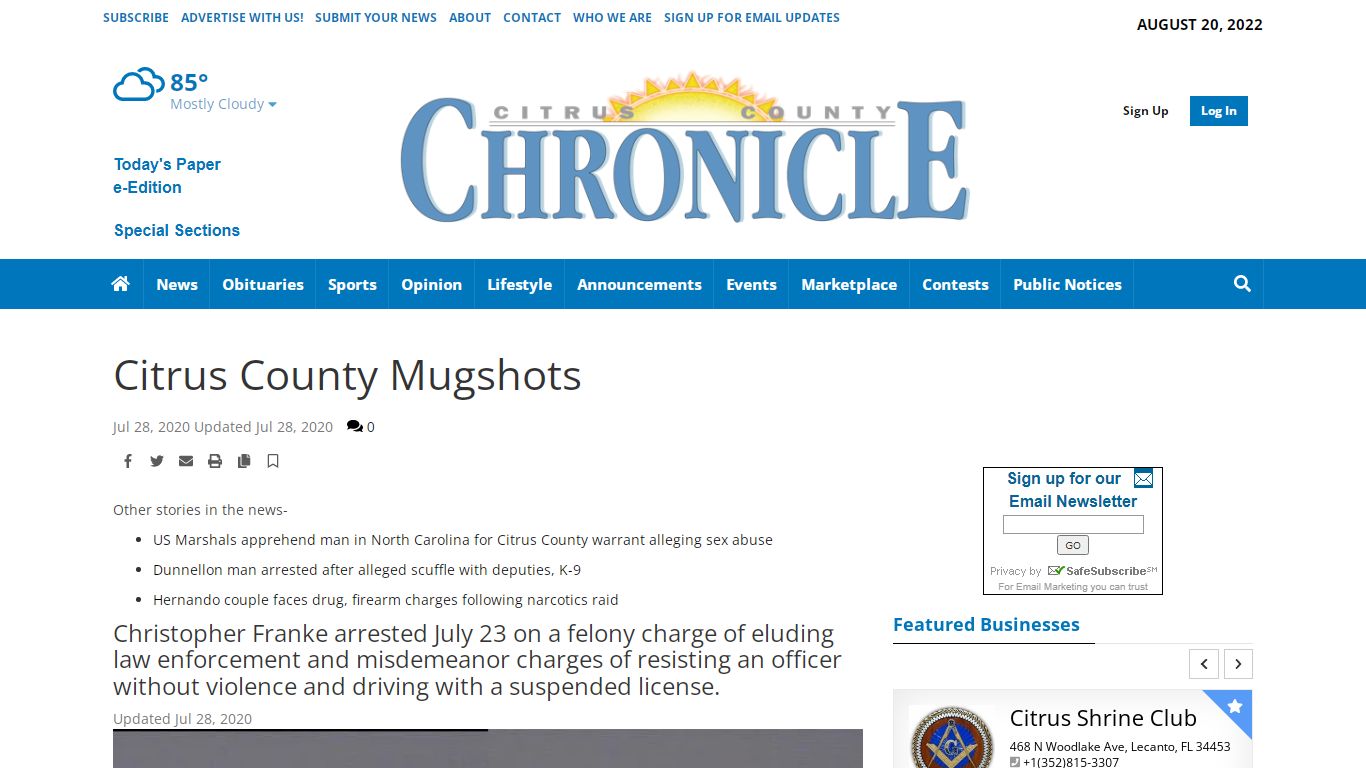 Citrus County Mugshots | Crime & Courts | chronicleonline.com